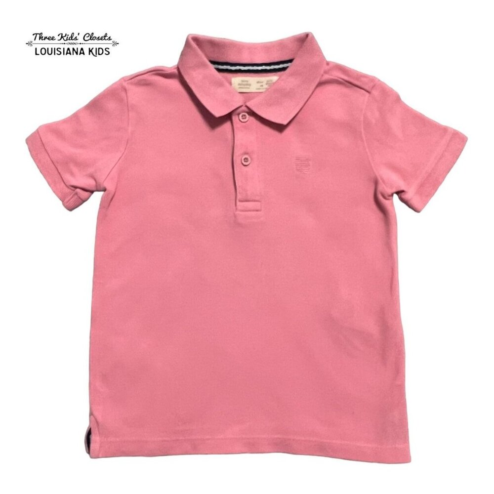 Zara Boys 2/3Y Salmon Pink Polo Shirt